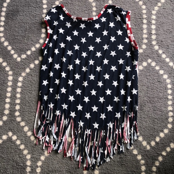 🇺🇸 America Flag Tassel Top! - Picture 2 of 4